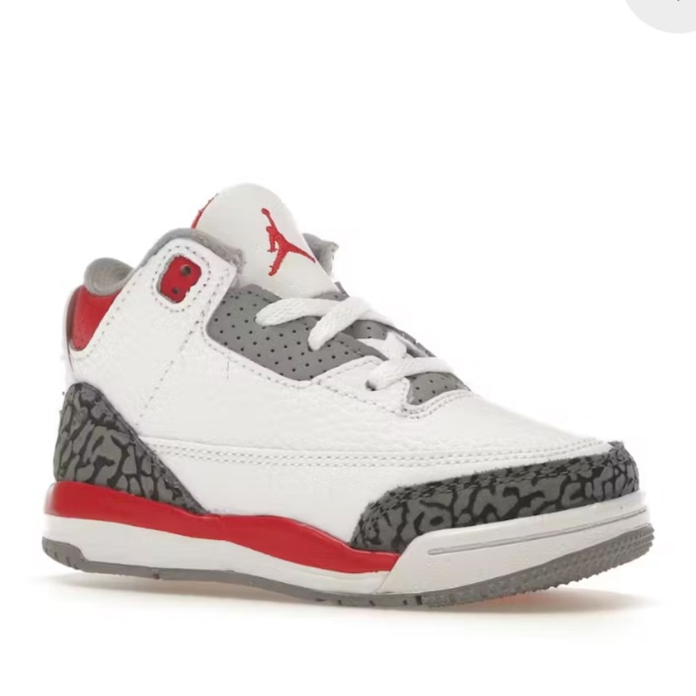 🏀❤️ Jordan 3 Retro Fire Red Toddler S6❤️🏀. GUC to EUC Red/Grey/Black.
